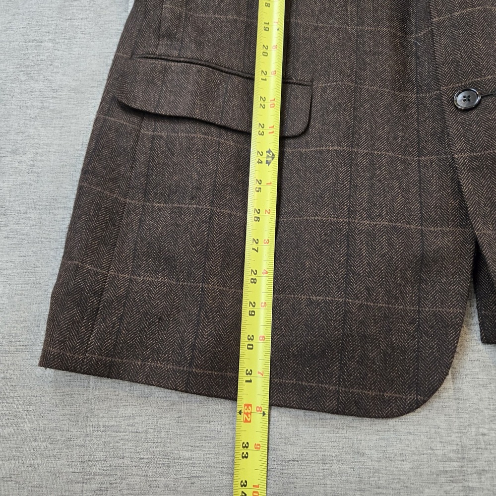 Alan Flusser Men's Single Breasted Sport Coat Blazer Lambswool Cashmere 48R - Picture 8 of 15